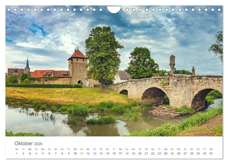 Produktbild: Oberfranken - Bayerns Norden (Wandkalender 2026 DIN A4 quer), CALVENDO Monatskalender
