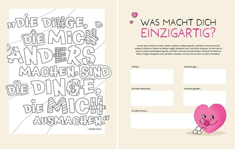 Produktbild: Little Hearts - Big Feelings - Mein Gef&uuml;hle-Malbuch