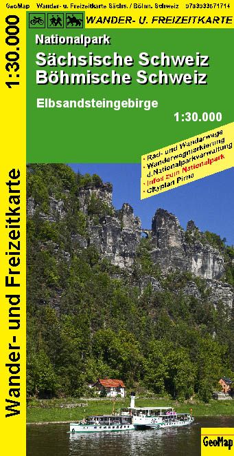 Produktbild: Nationalpark S&auml;chsische Schweiz, B&ouml;hmische Schweiz - Wanderkarte