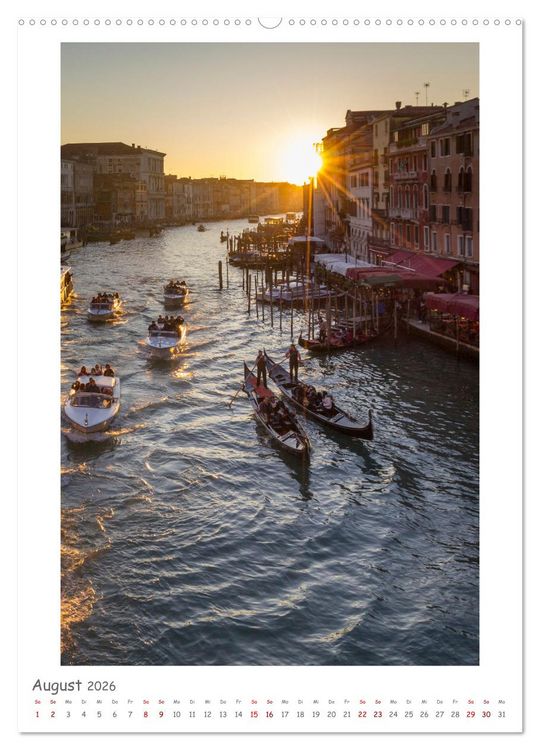 Produktbild: Venedig anders sehen (Wandkalender 2026 DIN A2 hoch), CALVENDO Monatskalender