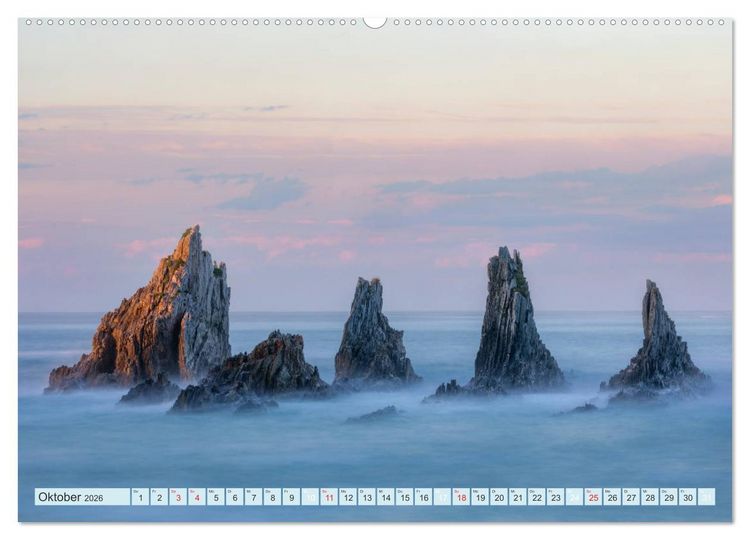 Produktbild: Nordspanien, wilde Atlantikk&uuml;ste und hohe Berge (Wandkalender 2026 DIN A2 quer), CALVENDO Monatskalender