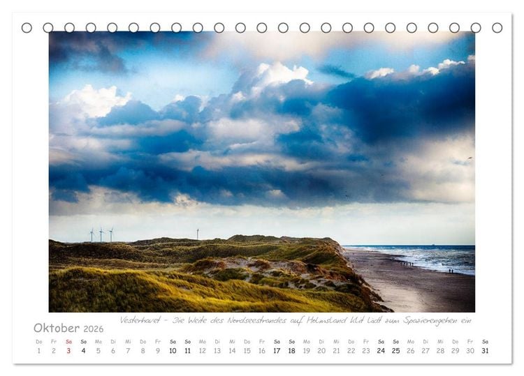 Produktbild: Sehnsucht Westj&uuml;tland (Tischkalender 2026 DIN A5 quer), CALVENDO Monatskalender
