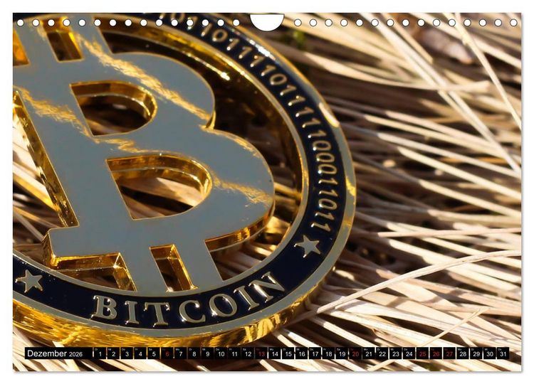 Produktbild: Bitcoins (Wandkalender 2026 DIN A4 quer), CALVENDO Monatskalender