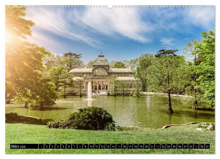 Produktbild: Madrid entdecken (Wandkalender 2026 DIN A2 quer), CALVENDO Monatskalender