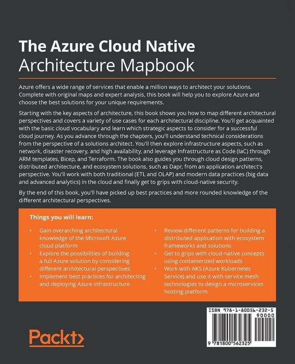 Produktbild: The Azure Cloud Native Architecture Mapbook