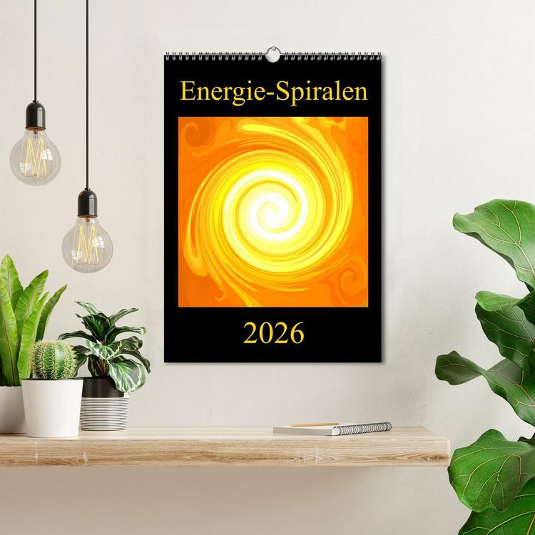 Produktbild: Energie-Spiralen 2026 (Wandkalender 2026 DIN A3 hoch), CALVENDO Monatskalender