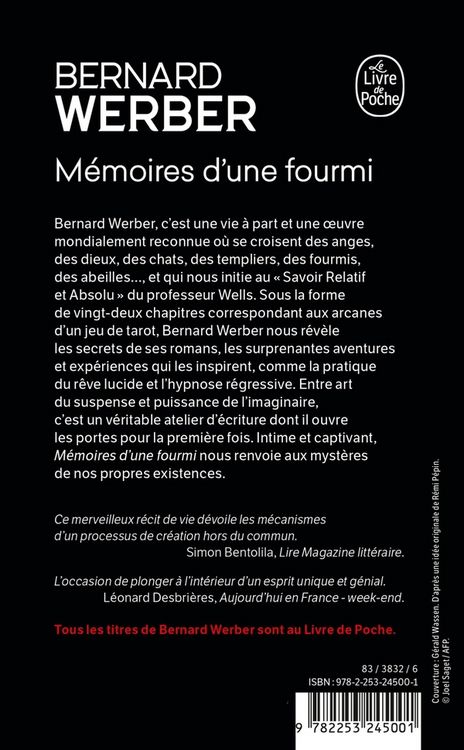 Produktbild: M&eacute;moires d'une fourmi