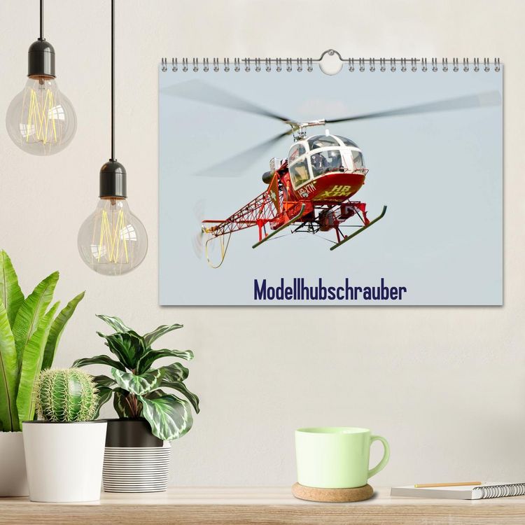 Produktbild: Modellhubschrauber (Wandkalender 2026 DIN A4 quer), CALVENDO Monatskalender