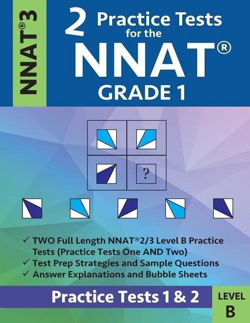 Produktbild: 2 Practice Tests for the Nnat Grade 1 -Nnat3 - Level B