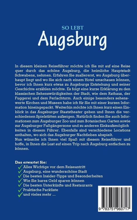 Produktbild: So lebt Augsburg: Der perfekte Reisef&uuml;hrer f&uuml;r einen unvergesslichen Aufenthalt in Augsburg inkl. Insider-Tipps und Packliste
