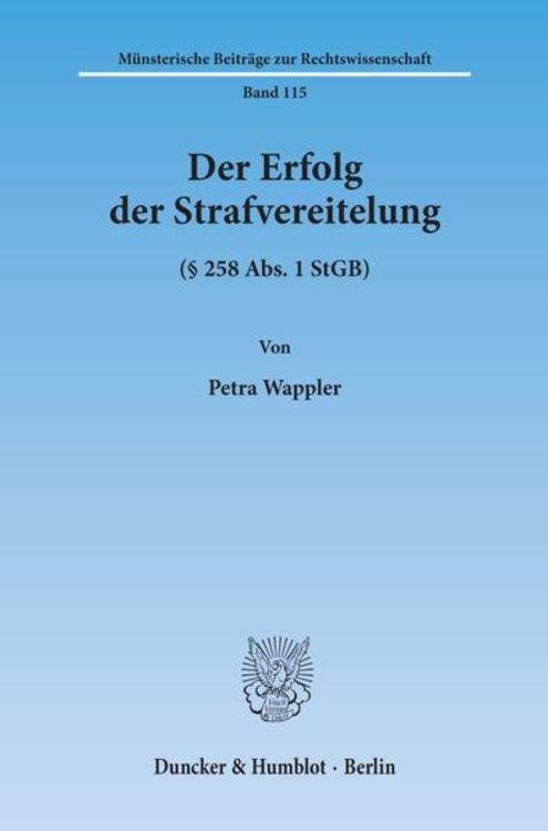Produktbild: Der Erfolg der Strafvereitelung