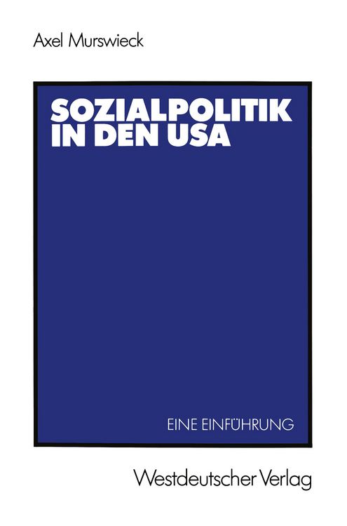 Produktbild: Sozialpolitik in den USA