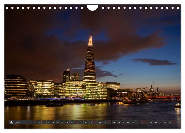 Produktbild: London Light (Wandkalender 2026 DIN A4 quer), CALVENDO Monatskalender