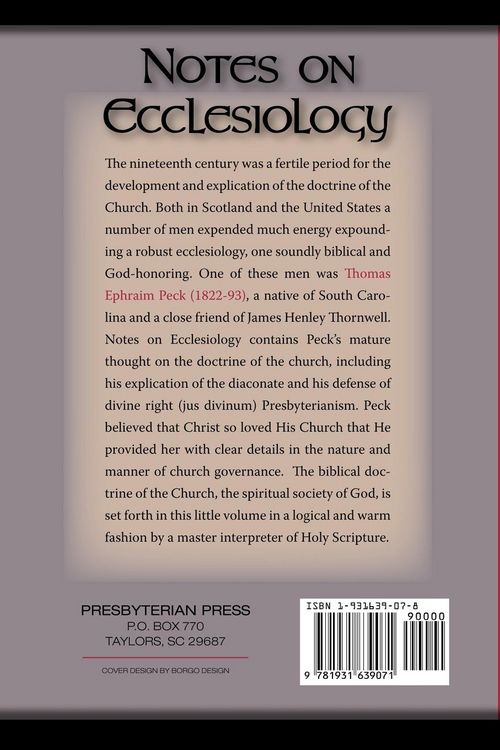Produktbild: Notes on Ecclesiology