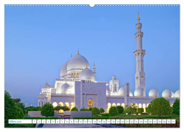 Produktbild: Atemraubendes Abu Dhabi - Idylle am Persischen Golf (Wandkalender 2026 DIN A2 quer), CALVENDO Monatskalender