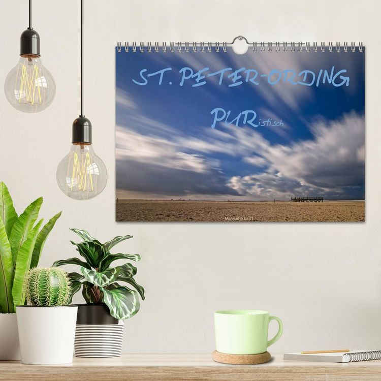 Produktbild: ST. PETER-ORDING PURistisch (Wandkalender 2026 DIN A4 quer), CALVENDO Monatskalender