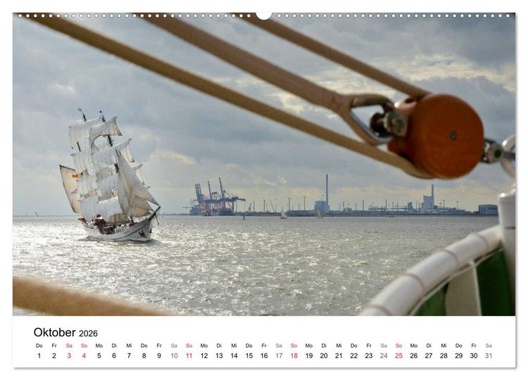 Produktbild: Maritime Impressionen Wilhelmshaven (Wandkalender 2026 DIN A2 quer), CALVENDO Monatskalender