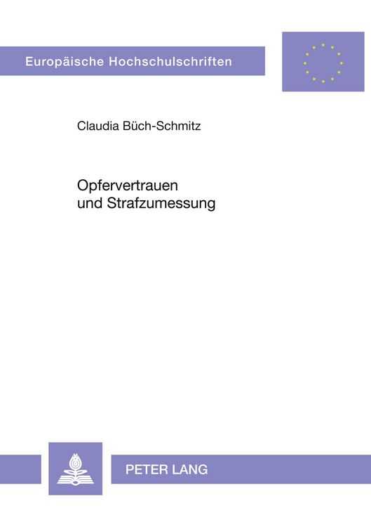 Produktbild: Opfervertrauen und Strafzumessung
