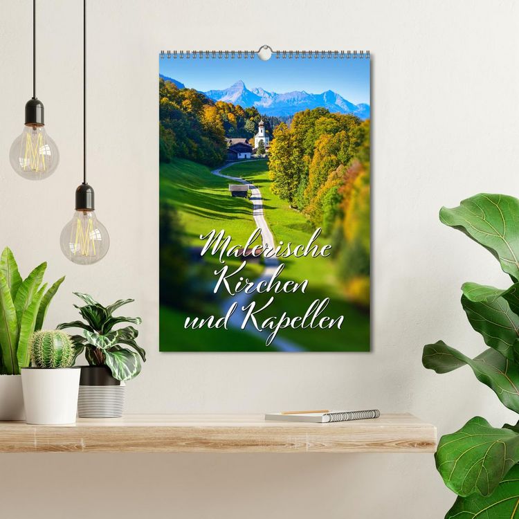 Produktbild: Malerische Kirchen und Kapellen (Wandkalender 2026 DIN A3 hoch), CALVENDO Monatskalender