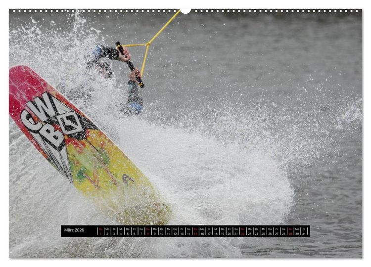Produktbild: Wakeboarding (hochwertiger Premium Wandkalender 2026 DIN A2 quer), Kunstdruck in Hochglanz