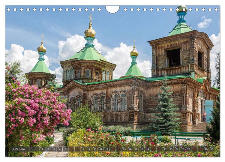 Produktbild: Kasachstan und Kirgistan (Wandkalender 2026 DIN A4 quer), CALVENDO Monatskalender