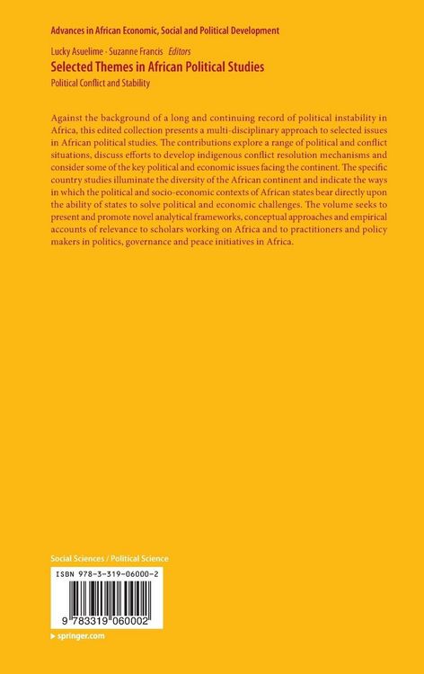 Produktbild: Selected Themes in African Political Studies