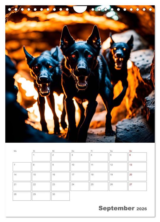 Produktbild: Gesch&ouml;pfe der griechischen Mythologie - Eine KI-Welt der griechischen G&ouml;tter, Kreaturen und Abenteurer (Wandkalender 2026 DIN A4 hoch), CALVENDO Monatskalender