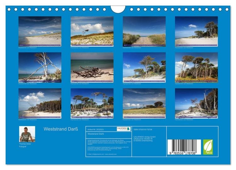 Produktbild: Weststrand Dar&szlig; (Wandkalender 2026 DIN A4 quer), CALVENDO Monatskalender