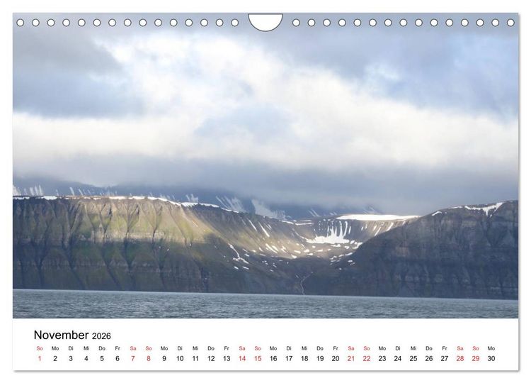Produktbild: Svalbard 2026 (Wandkalender 2026 DIN A4 quer), CALVENDO Monatskalender