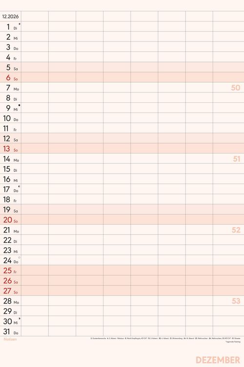 Alpha Edition Superplaner 2026 - Farbenfroher Familienkalender 3 Spalten