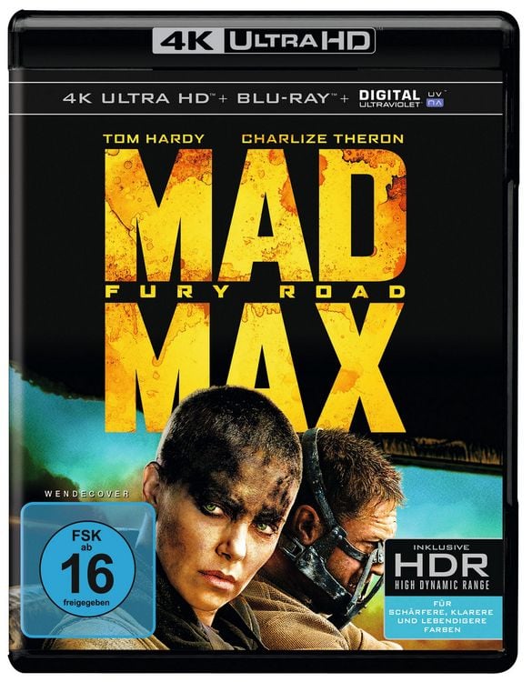 Produktbild: Mad Max: Fury Road (4K Ultra HD) (+ Blu-ray)