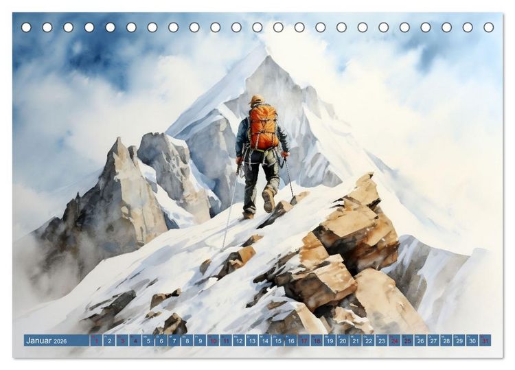 Produktbild: Die Magie der Bergwelt (Tischkalender 2026 DIN A5 quer), CALVENDO Monatskalender