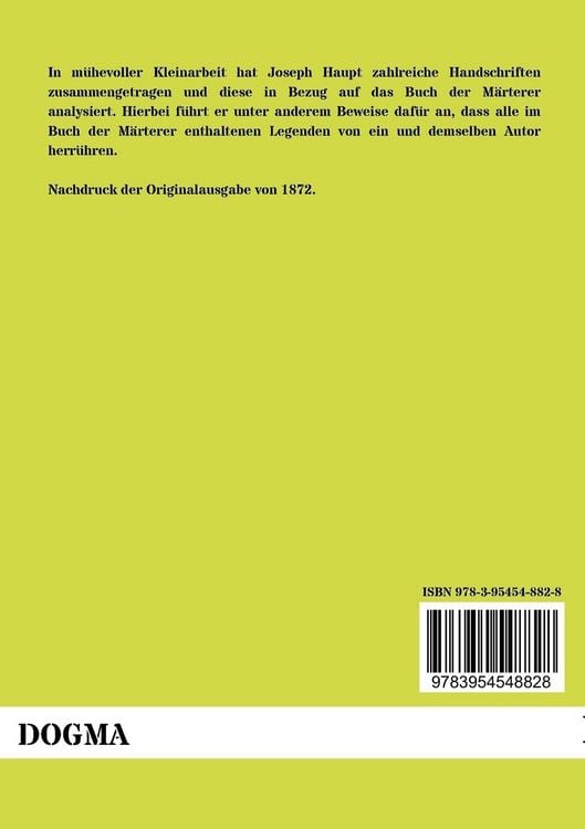 Produktbild: &Uuml;ber das mittelhochdeutsche Buch der M&auml;rterer