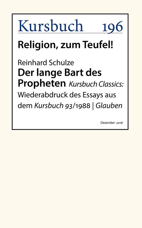 Produktbild: Der lange Bart des Propheten