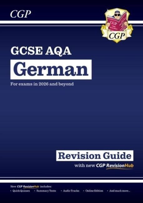 Produktbild: GCSE German AQA Revision Guide with CGP RevisionHub