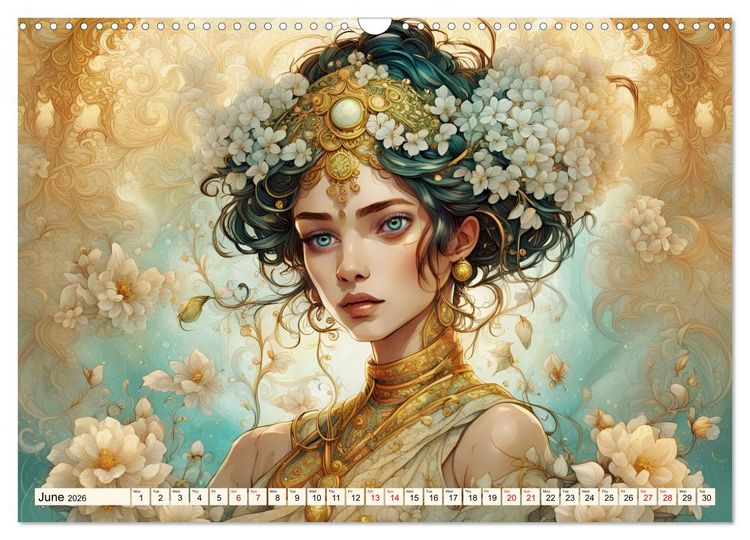 Produktbild: Ladies in a sea of flowers (Wall Calendar 2026 DIN A3 landscape), CALVENDO 12 Month Wall Calendar