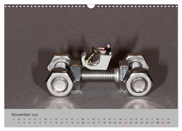 Produktbild: Miniaturen - Das Leben der Minis (Wandkalender 2026 DIN A3 quer), CALVENDO Monatskalender