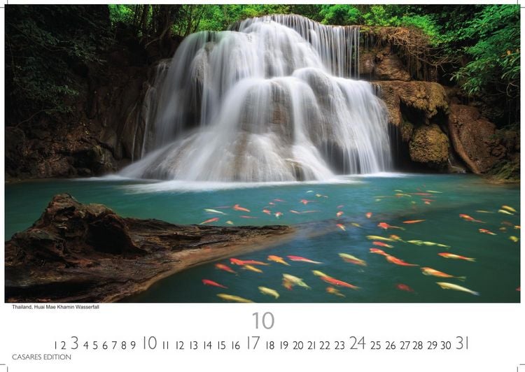 Produktbild: Wasserf&auml;lle Kalender 2027 &ndash; Wandkalender | Fotokalender Naturkalender 35x50cm Gro&szlig;format - Inspirierende Wasserfall-Fotografien f&uuml;r das ganze Jahr.