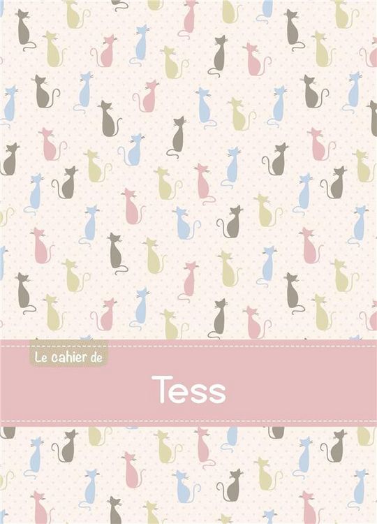 Produktbild: Cahier tess ptscx,96p,a5 chats