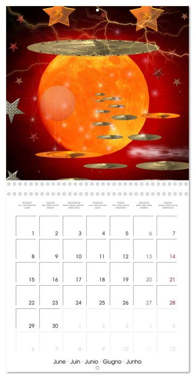 Produktbild: ACTIVE GALAXIES (Wall Calendar 2026 12 &times; 12 Inch) CALVENDO 12 Month Wall Calendar