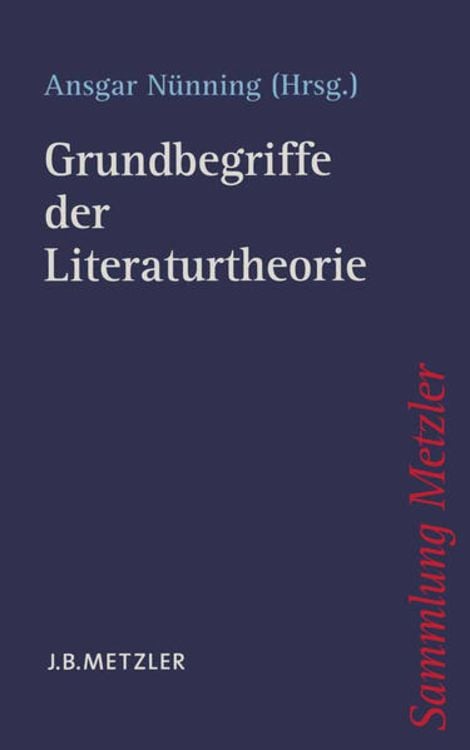 Produktbild: Grundbegriffe der Literaturtheorie