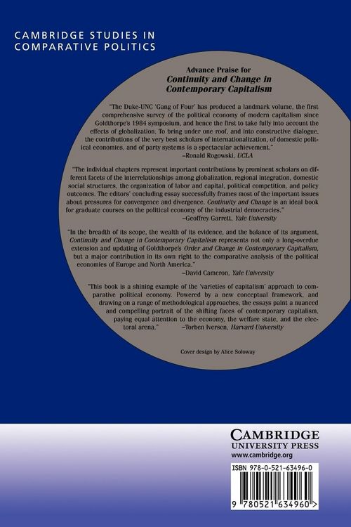 Produktbild: Continuity and Change in Contemporary Capitalism