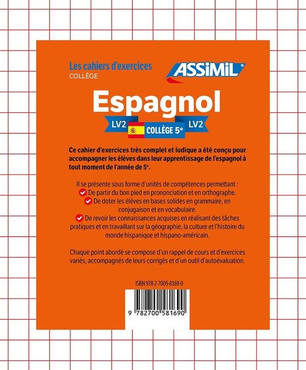 Produktbild: French-Spanish Notebook 5th Year (Cahier Espagnol 5e)