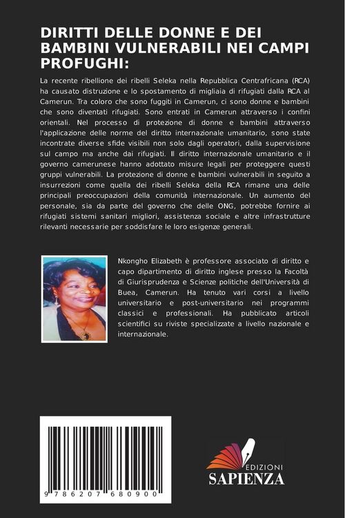 Produktbild: Diritti Delle Donne E Dei Bambini Vulnerabili Nei Campi Profughi: