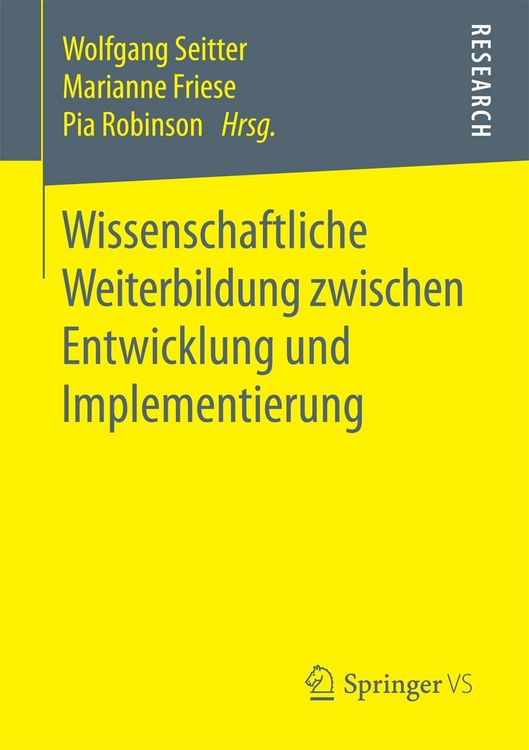 Produktbild: Wissenschaftliche Weiterbildung zwischen Entwicklung und Implementierung
