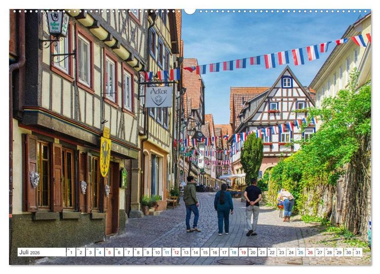Produktbild: Bad Wimpfen - Kurstadt am Neckar (hochwertiger Premium Wandkalender 2026 DIN A2 quer), Kunstdruck in Hochglanz