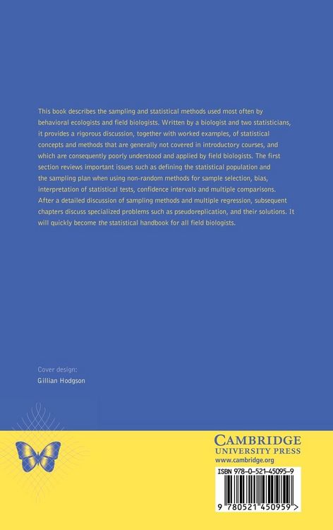 Produktbild: Sampling and Statistical Methods for Behavioral Ecologists