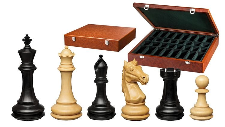 Produktbild: Schachfiguren Amenophis IV, K&ouml;nigsh&ouml;he 110 mm, gewichtet, in Holzbox