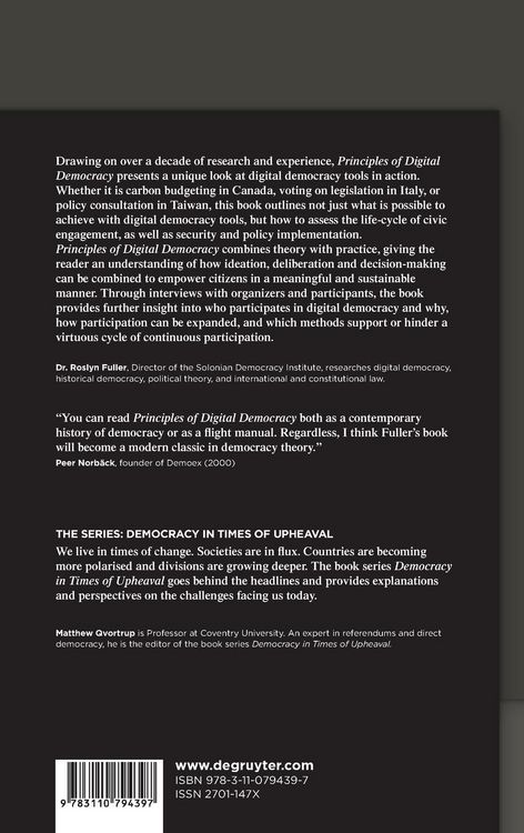 Produktbild: Principles of Digital Democracy