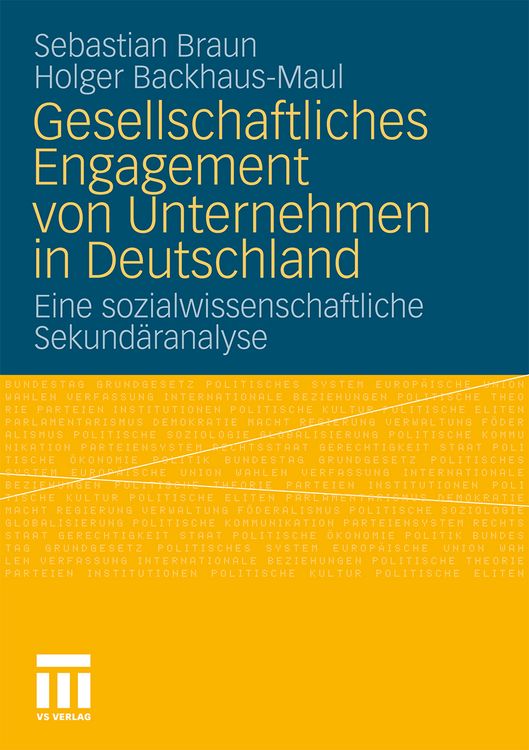 Produktbild: Gesellschaftliches Engagement von Unternehmen in Deutschland